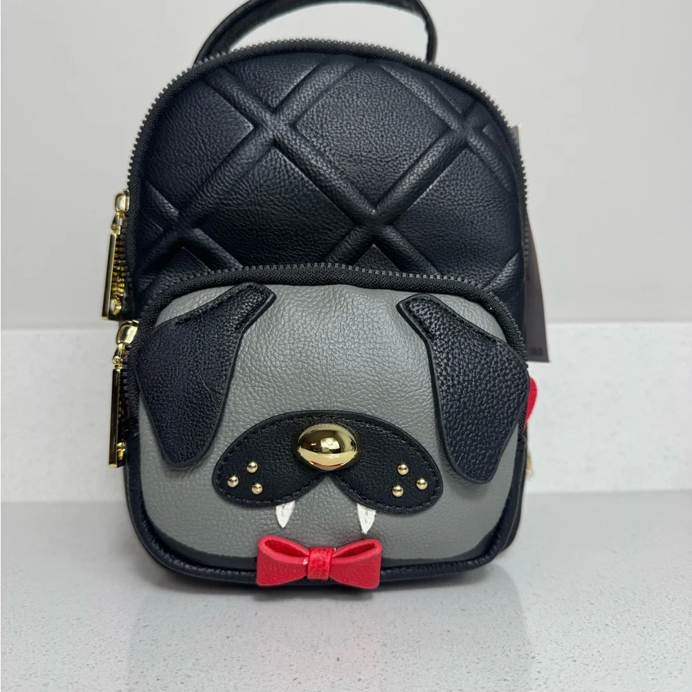 Adorable Puppy Betsy Johnson Mini Backpack - Picture 1 of 6